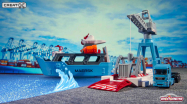 Majorette  - Creatix MAERSK Nave Container cm.52